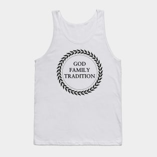 God, family, tradition Tank Top